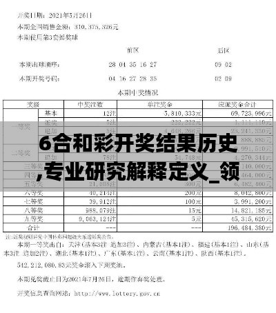 6合和彩开奖结果历史,专业研究解释定义_领航版5.792