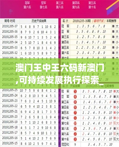 澳门王中王六码新澳门,可持续发展执行探索_试用版2.214