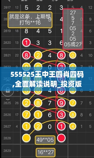 555525王中王四肖四码,全面解读说明_投资版4.915