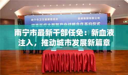 南宁市最新干部任免:新血液注入,推动城市发展新篇章