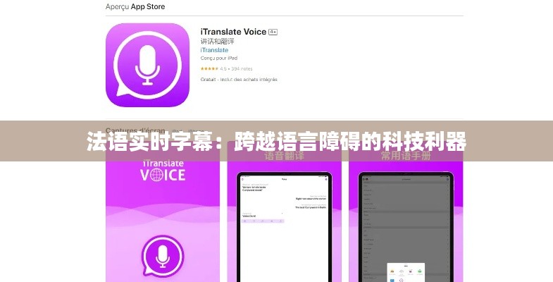 法语实时字幕:跨越语言障碍的科技利器