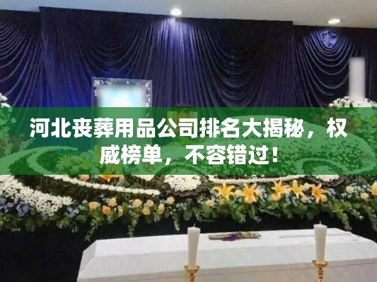 河北丧葬用品公司排名大揭秘，权威榜单，不容错过！