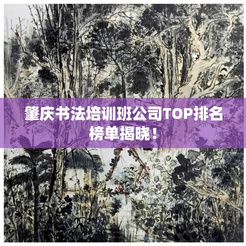 肇庆书法培训班公司TOP排名榜单揭晓!
