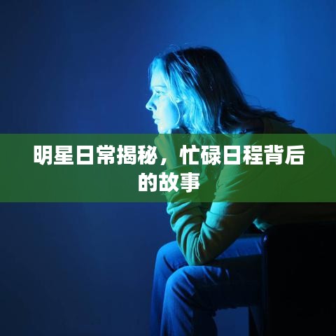 明星日常揭秘,忙碌日程背后的故事